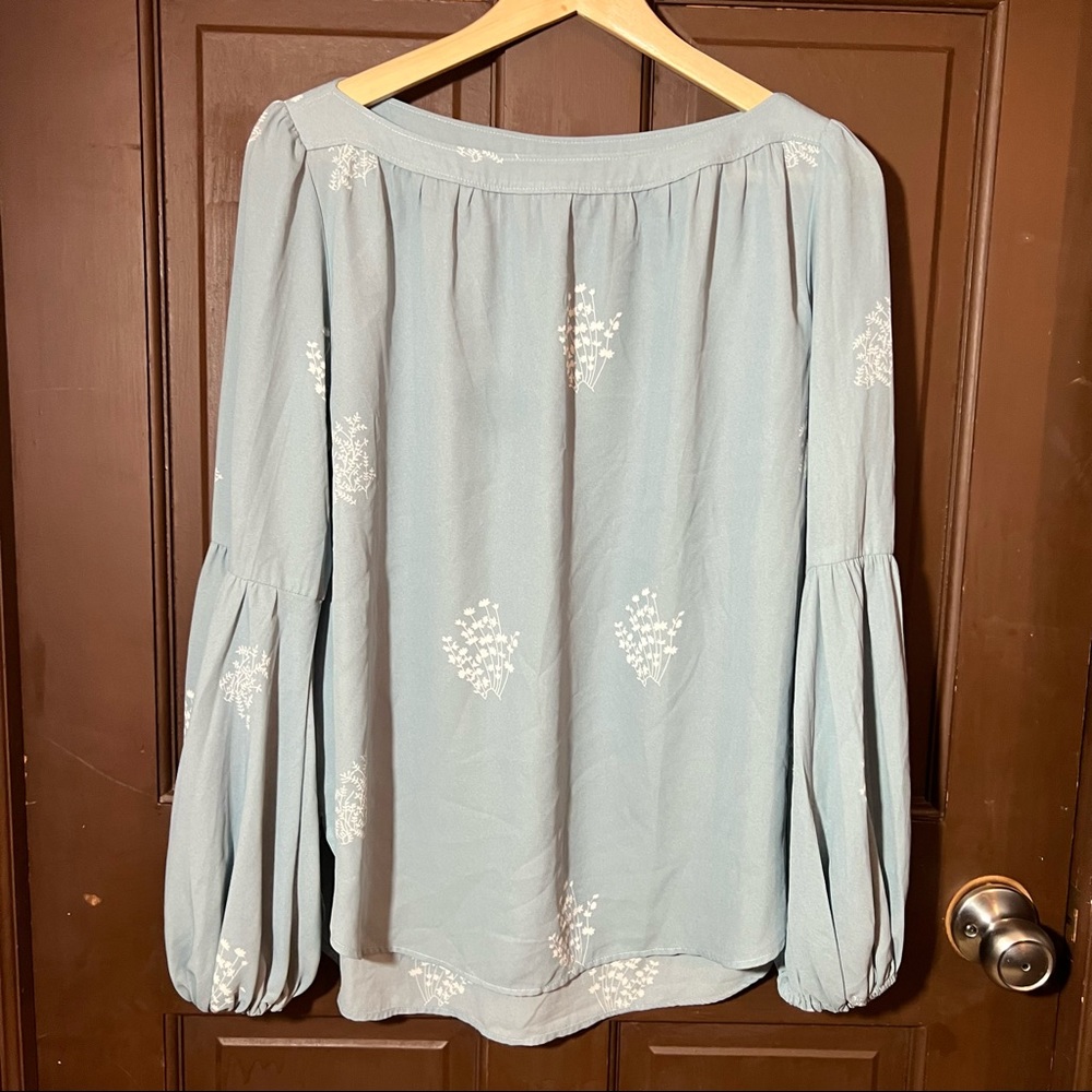 LOFT Balloon Sleeve Blouse - Size Medium